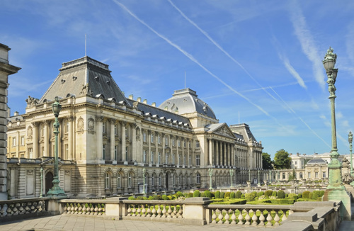 Royal Palace of Brussels now sits atop the ruins of the Coudenberg Palace.