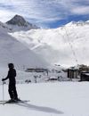 skier on the tignes slopes