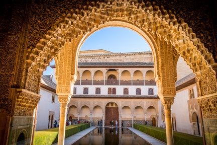 Granada Alhambra Court Of Myrtles