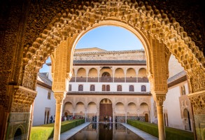 Granada Alhambra Court Of Myrtles