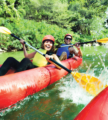 Ardeche River splash
