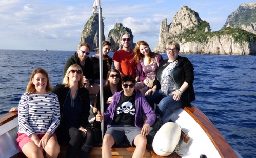 Teachers during an inspection visit trip to Sorrento and Capri